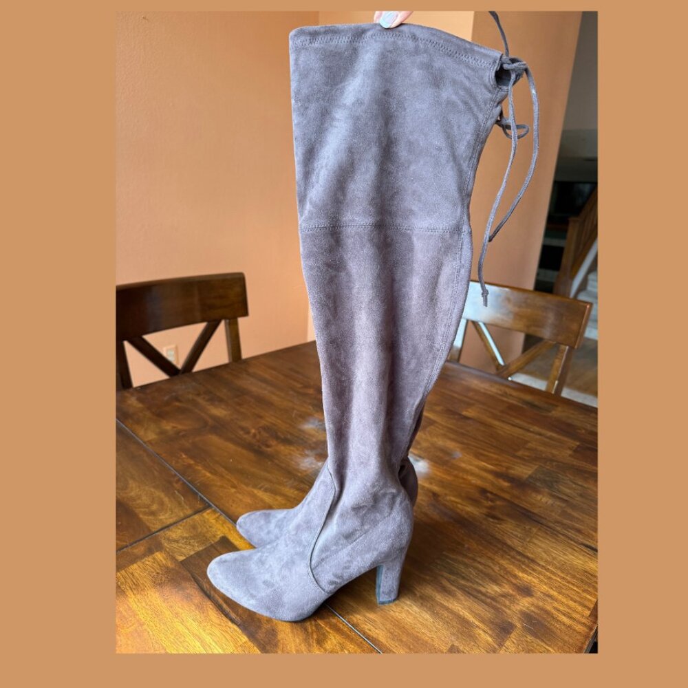 Unisa Over The Knee Thigh High Dress Chunky Heel Boots, size 11